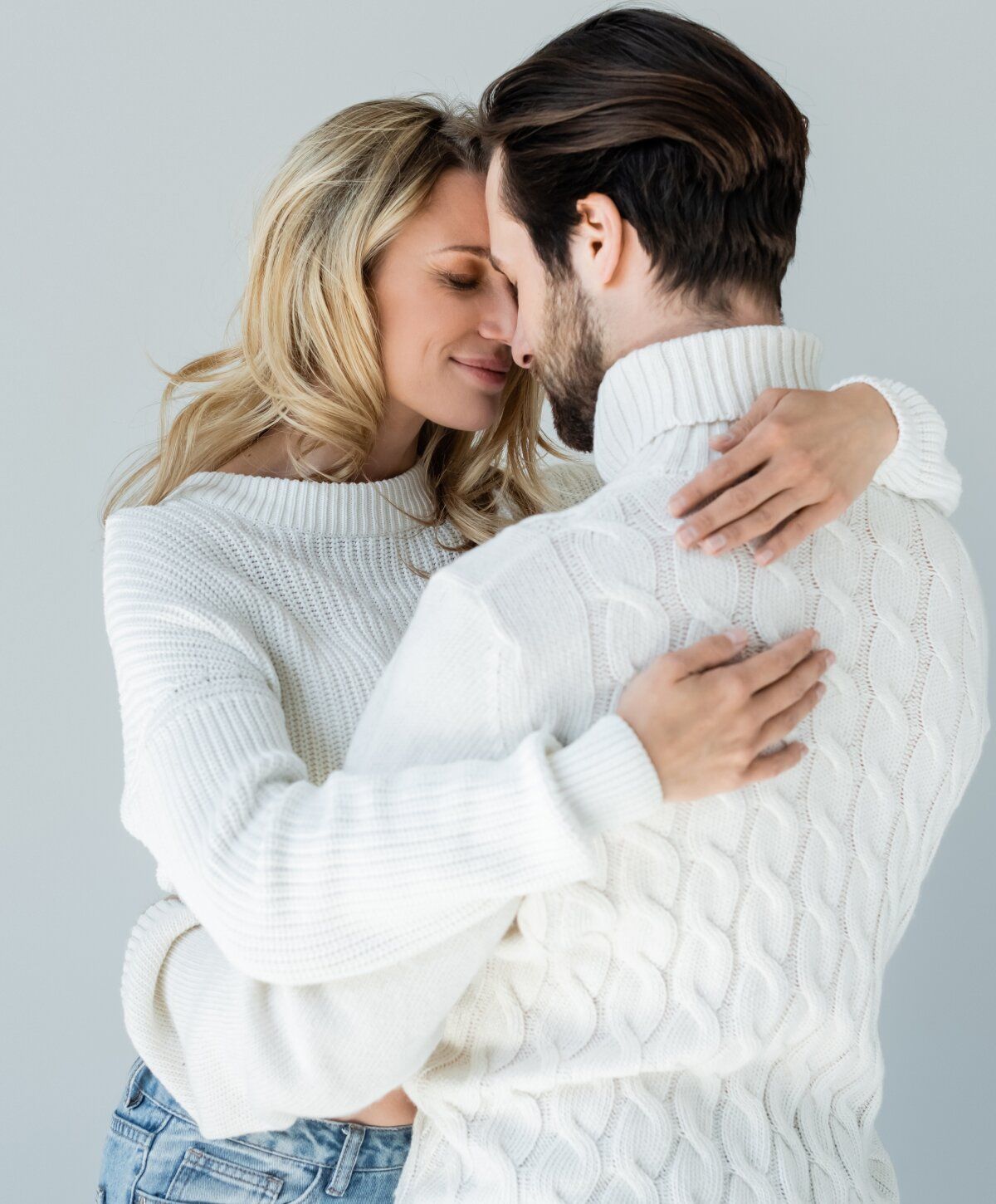 marin county labiaplasty model embracing partner