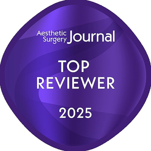 Aesthetic Surgery Journal Top Reviewer 2025 badge