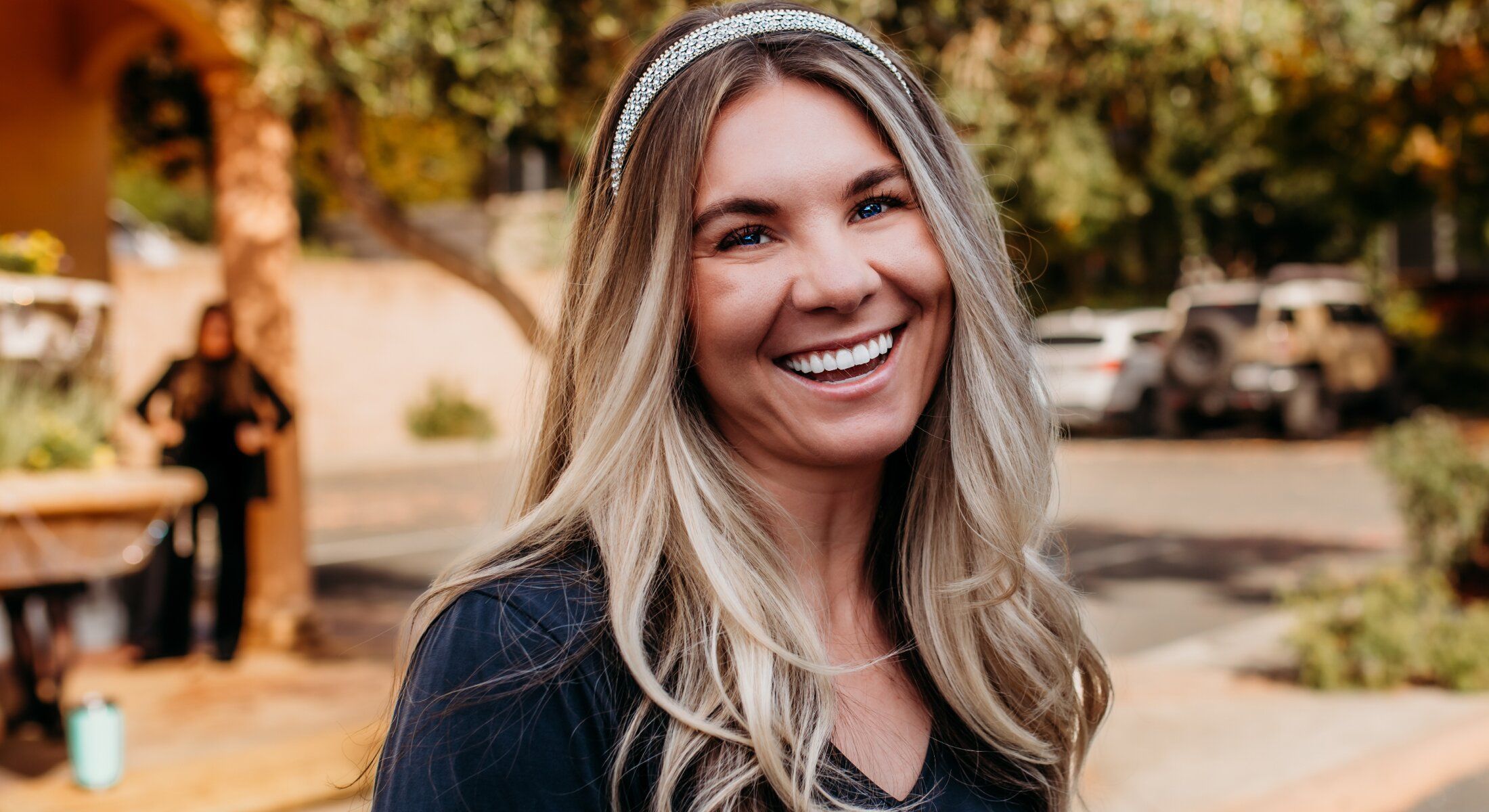 marin county facelift model with blonde hair